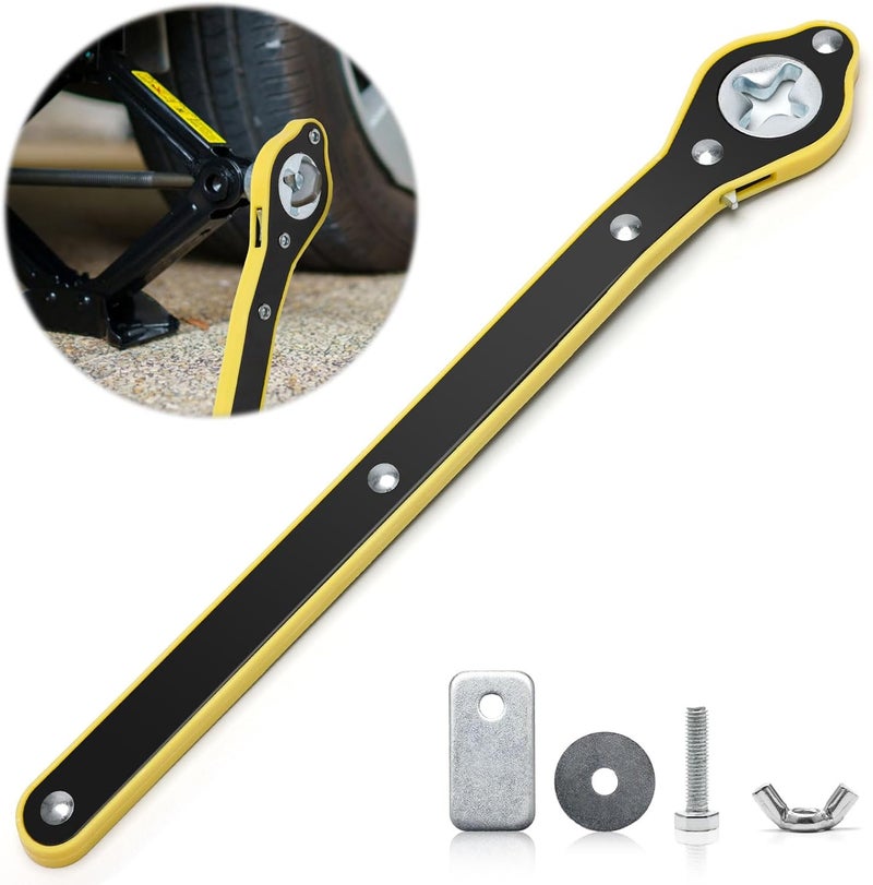 Windspeed Car Jack Wrench Ratchet tool Scissor Jack Wrench Labor-Saving Ratchet Wrench Handle Adapter - Image 1